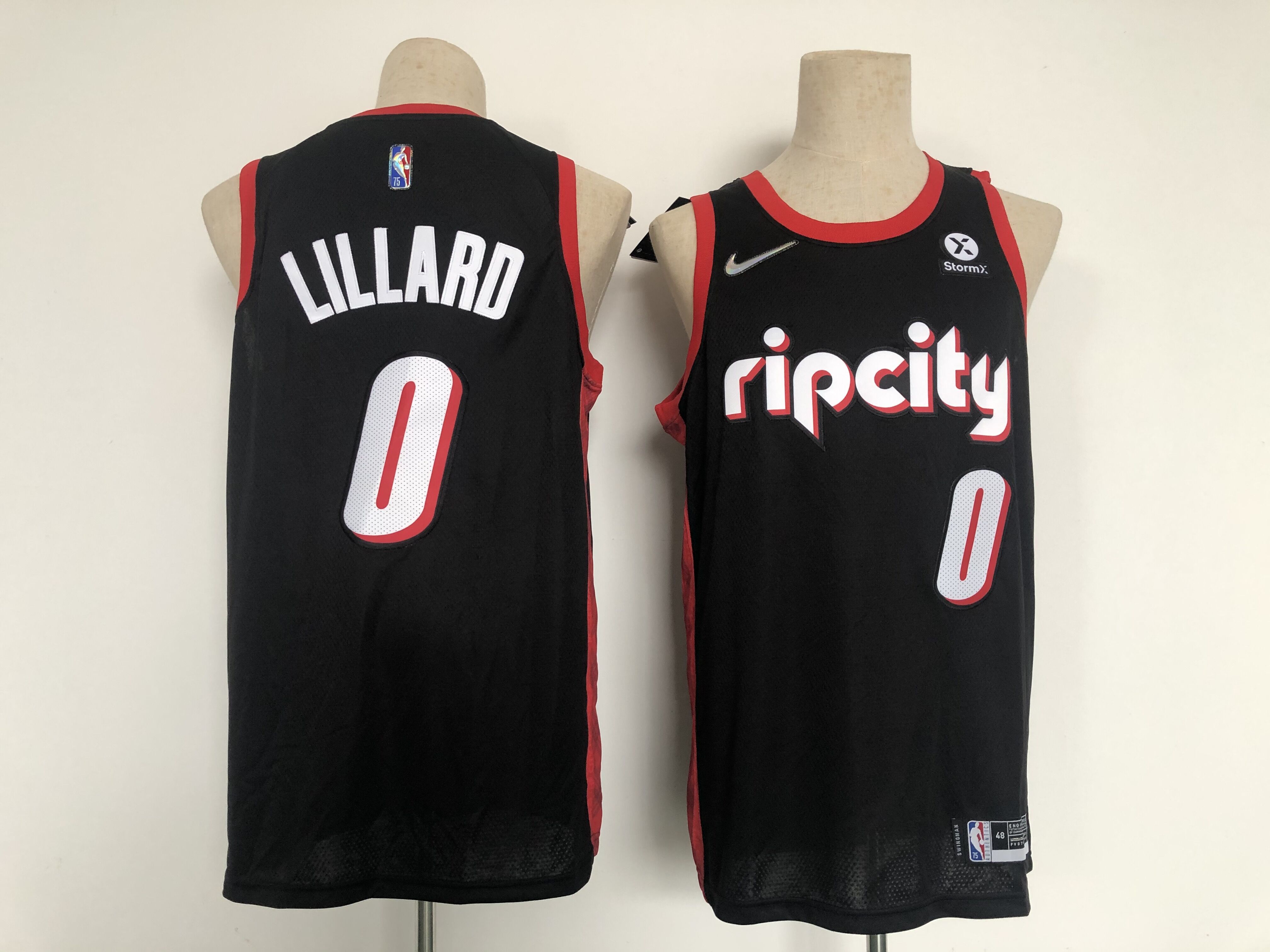Men Portland Trail Blazers #0 Lillard Black 2022 City Edition Nike NBA Jersey